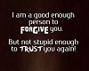Forgiveness & Trust