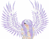 Purple Wht Angel Wings