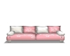 pink & white love seat