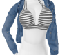 Jacket with bikini top