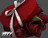 Heart box with roses