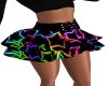neon stars skirt