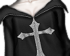 Cross hooded jacket