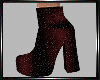 E* Red Sparkle Boots