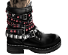 beaded boots black