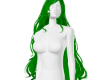 Long Green Hair