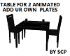 *SCP* TABLE FOR 2 BLK