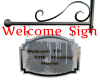 snowy welcome's Sign