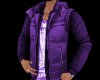 Purple Vest & Hoody Top