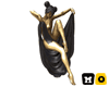 Goddess Golden Statue