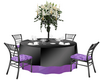 Purple  Reception Table