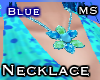 MS Flower Necklace blue