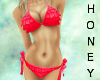 *h* Red Frill* Bikini