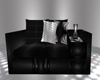 Blk-Silver Sofa