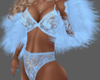 Z- Blue Fur Wrap