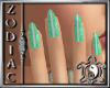 Iridescent Jade Nails