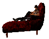 Red Velvet Cuddle Chaise