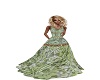 gown lace green