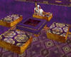 Purple&Gold floor pillow