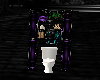 Dark Plum Toilet -Cy