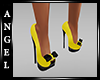 A~50s Lemon Yellow Heels