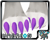 [U] Purple paw feet - F