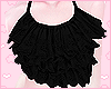 Frilly Top Black