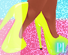 <P>Neon Yellow Heels