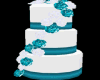 {F} WEDDING CAKE w TEAL