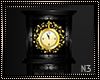 Gold & Black Pent Clock