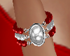 H/Red Pearl Bracelet