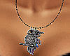 Owl Diamond Necklace