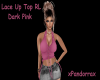 Pink Lace Up Top RL