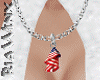 USA Flag Necklace