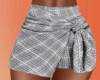 Grey Plaid Skirt