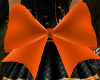 orange velvet butt bow