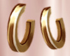 T- Round Earrings gold