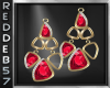 Ruby Gold Earrings