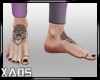 Realistic feet & tattoo