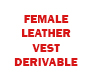 (D)Black Leather Vest