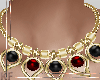 Black Red Jewelry Set