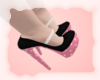 A: Pink polka dot heels