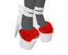 [MM] RB+Cream Fur Heels
