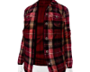 BOBBY RED FLANNEL TOP