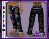 (1NA) Black Open Jeans S
