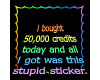 animated stupid sticker