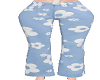 K-Pants Flowers Sky Blue