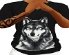 Wolf T Shirt Black