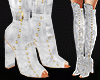 Laura Boots Heels White