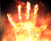 Flaming Hand On Fire